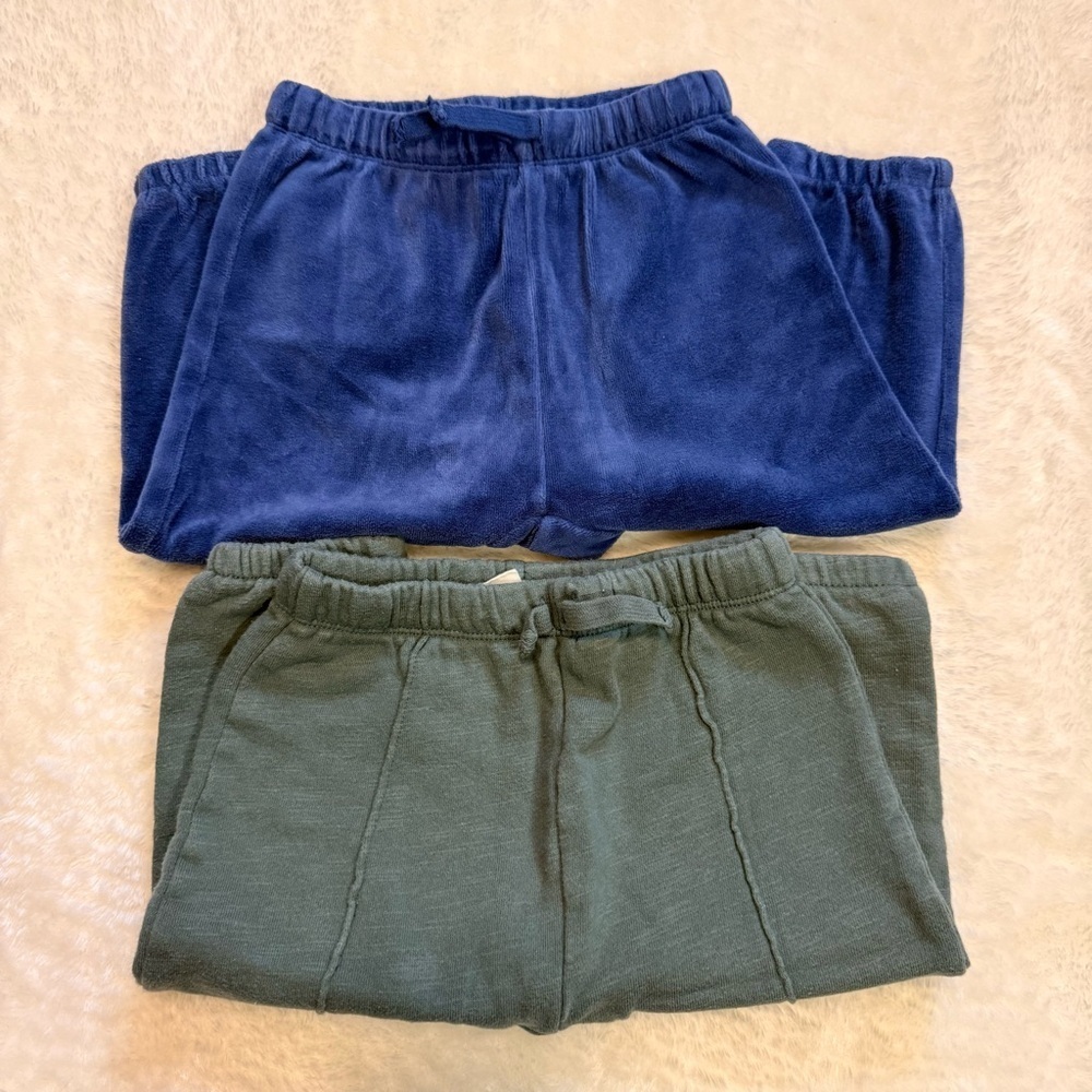 H&M Baby Sweatpants in Navy and Olive size 12-18m